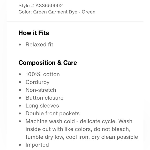 Levi’s relaxed fit button up (Multiple sizes) - Picture 15 of 16